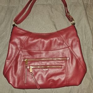 No name Brand New Large Crimson Red shoulder bag w adjustable strap